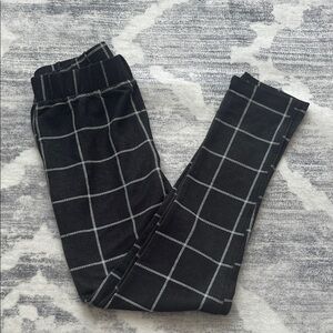 Petit Lem Black and White Grid Leggings